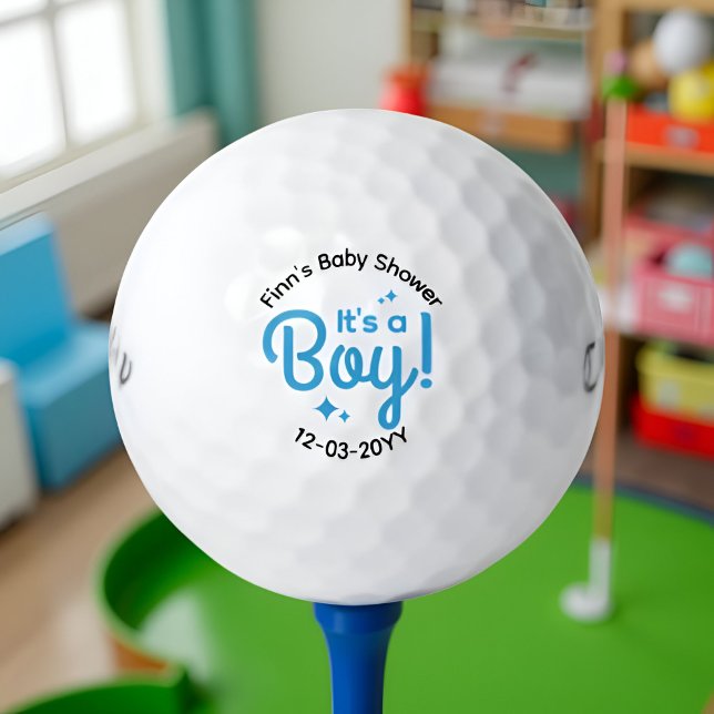 It’s a Boy – New Baby Shower Favor Custom Golf Balls (Creator Uploaded)