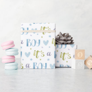 It’s A Boy New Baby Wrapping Paper