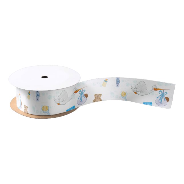 It’s a Boy – Personalized Baby Shower Satin Ribbon (Spool)