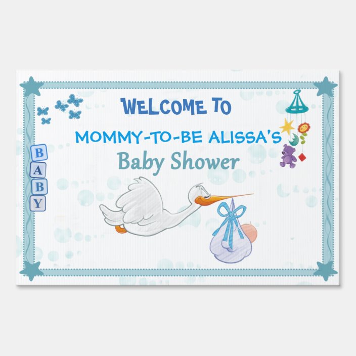 It’s a Boy Personalized Baby Shower Yard Sign