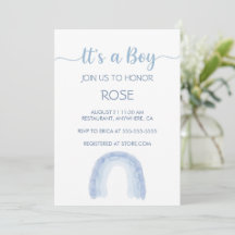 It’s a Boy Rainbow Invitation