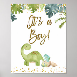It’s A Boy Sign Dinosaur Baby Shower