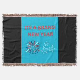 It’s a Brand New Year Celebration Throw Blanket