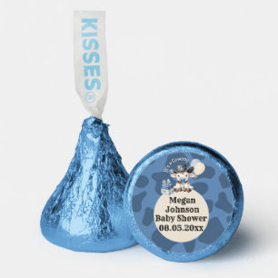 It’s a Cowboy!” Blue & Beige Baby Shower Hershey®'s Kisses®