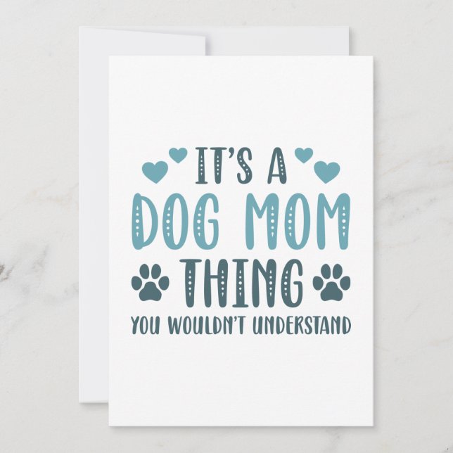 It’s A Dog Mom Thing Thank You Card (Front)