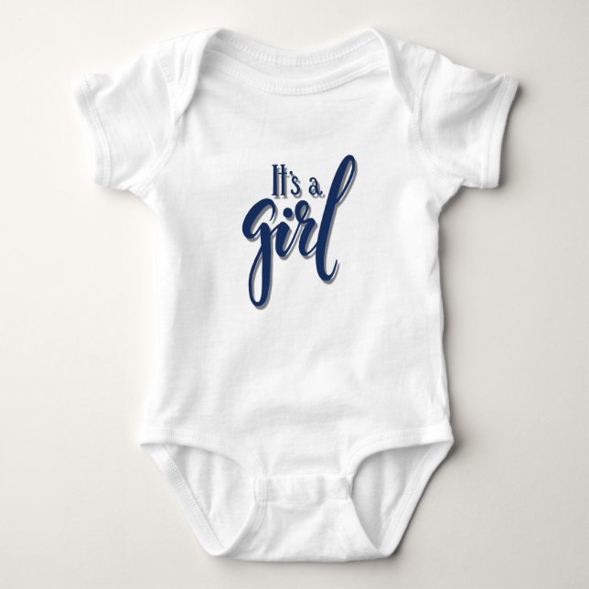 It’s a girl baby  baby bodysuit (Front)