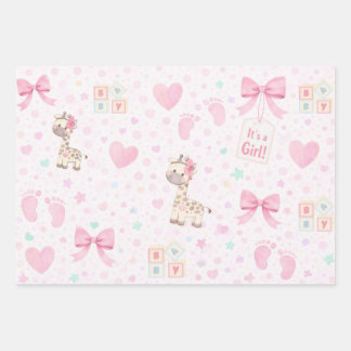 It’s a Girl Baby Shower Wrapping Paper