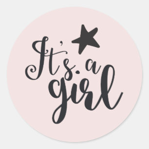 It s. a. girl classic round sticker