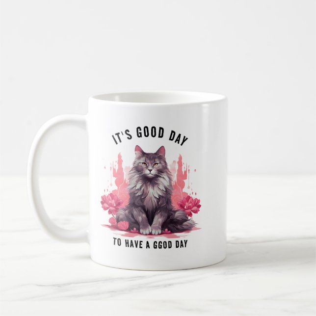 It’s a Good Day — Cat Day Celebration  Coffee Mug (Left)