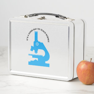 It’s a Good Day to Teach Science Blue Metal Lunch Box