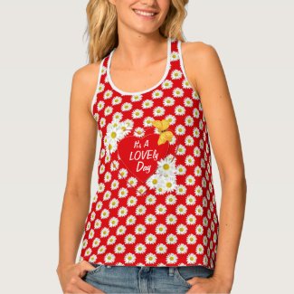 It’s A LOVEly Day Valentine Daisies All-Over-Print