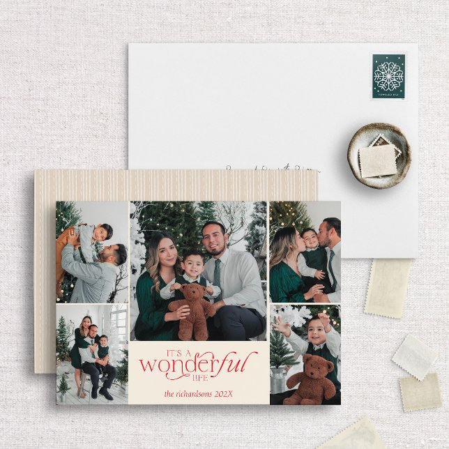 It’s a Wonderful Life" Multi-Photo Holiday Card (Creator Uploaded)