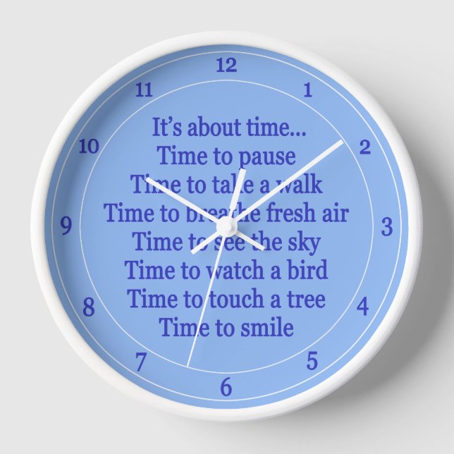 It’s about time clock nature exercise health-blue (Front)