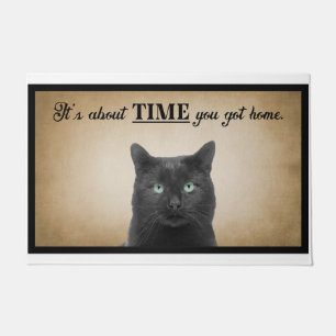 It’s About Time You Got Home American Cat Doormat