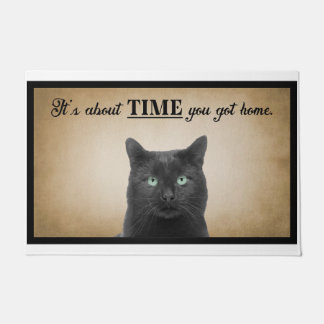 It’s About Time You Got Home American Cat Doormat