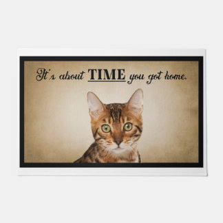 It’s About Time You Got Home American Cat Doormat