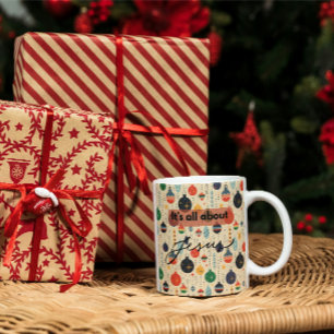 It’s All About Jesus – Colorful Christmas Coffee Mug