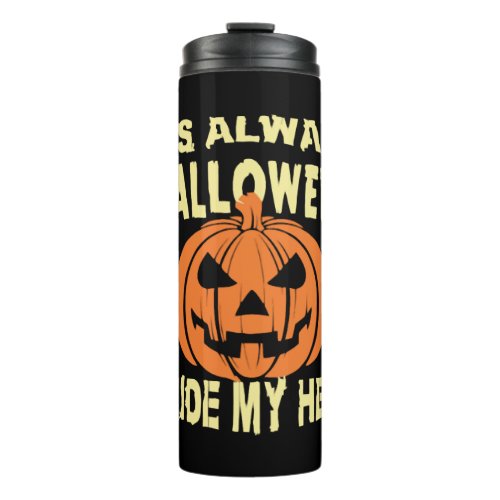 It s Always Halloween Inside My Head T Shirt Thermal Tumbler