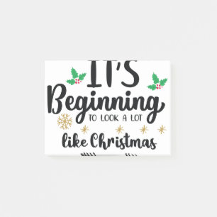 It S Beginning to Look A Lot Like Christmas Post-it Notes