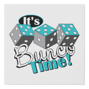 It s Bunco Time! Faux Canvas Print