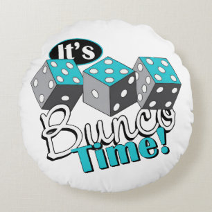 It s Bunco Time! Round Pillow