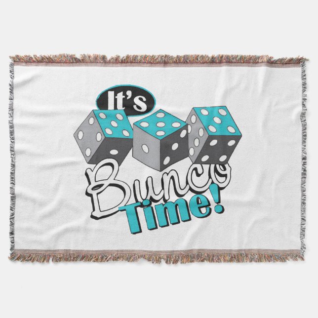 It s Bunco Time! Throw Blanket (Front)