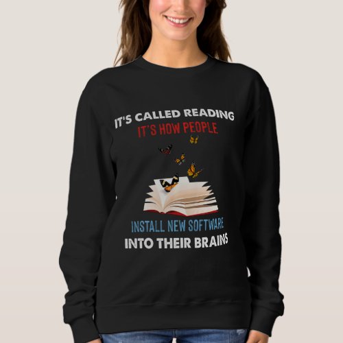 It S Called Reading  Book Lover   Reading Sweatshirt