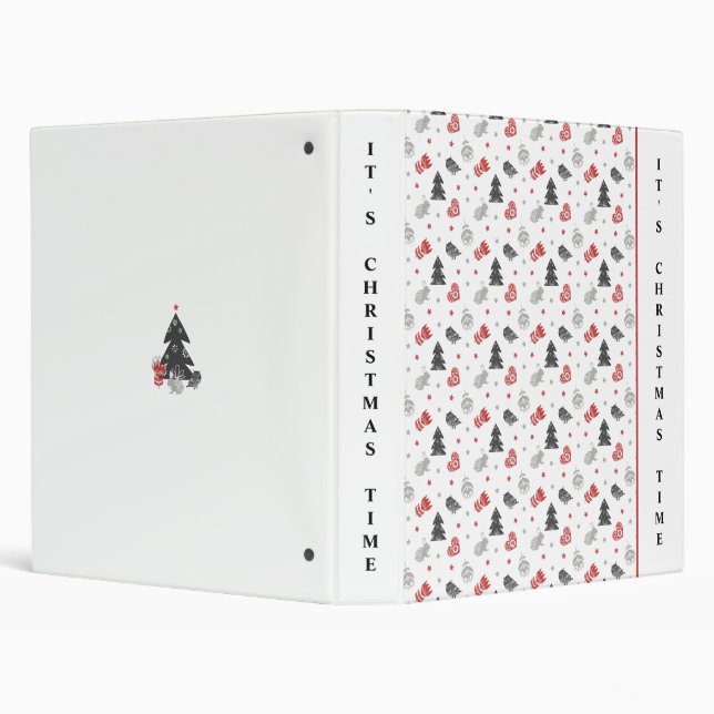 It’s Christmas Time 3 Ring Binder (Background)
