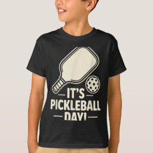 It’s Ckleball Day Dink Srt Player Court Fun Team P T-Shirt