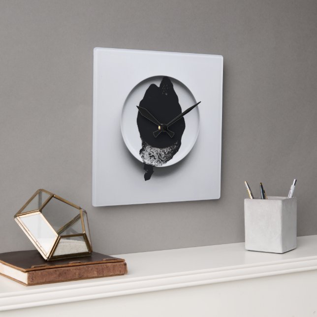 It`s coffee time o`clock square wall clock (Office)