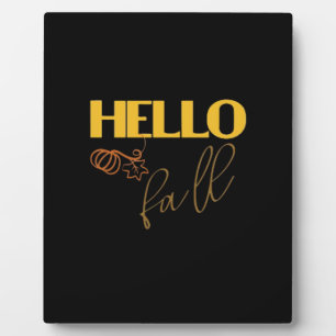 It’s Fall Y’all Autumn Leave Design Cute Pumpkin V Plaque