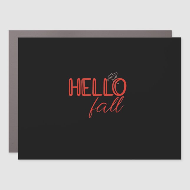 It’s Fall Y’all Autumn Leaves Cute Pumpkin Funny Car Magnet (Front)