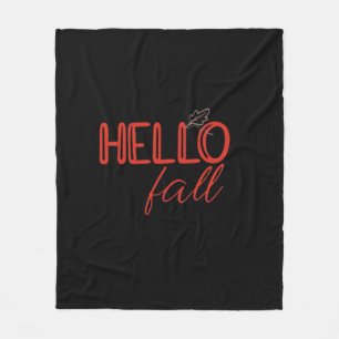 It’s Fall Y’all Autumn Leaves Cute Pumpkin Funny Fleece Blanket