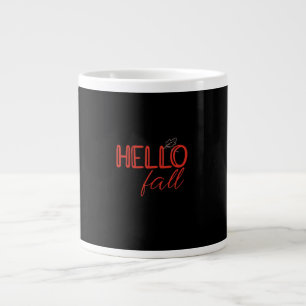 It’s Fall Y’all Autumn Leaves Cute Pumpkin Vintage Giant Coffee Mug