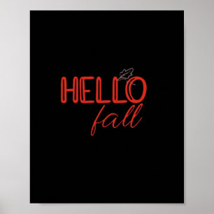 It’s Fall Y’all Autumn Leaves Cute Pumpkin Vintage Poster