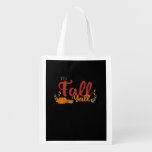 It’s Fall Y’all Autumn Pumpkins And Mushrooms Desi Grocery Bag