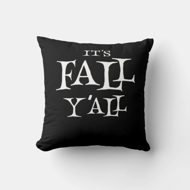 It’s Fall Y’all Basic Casual Classic Throw Pillow (Front)