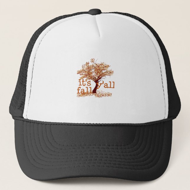 It’s Fall Y’all Basic Clean Trucker Hat (Front)