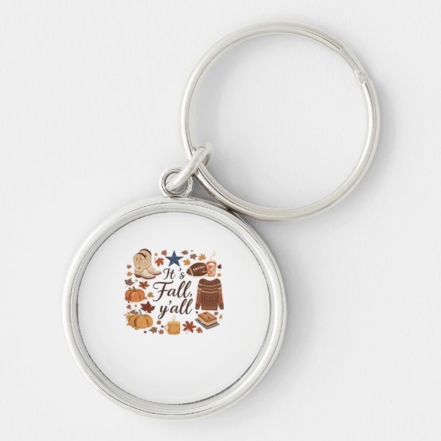 It’s Fall Y’all Basic Design Keychain (Front)