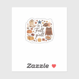 It’s Fall Y’all Basic Design Sticker