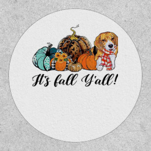 It’s Fall Y’all Beagle Cute Dog Lover Fall Thanksg Patch