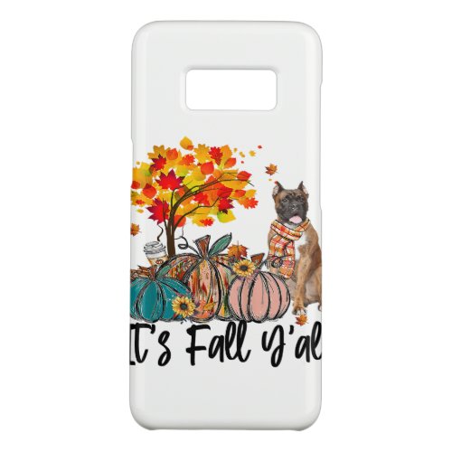 Its Fall Yall Boxer Autumn Vibes Dog Lover Gift Case_Mate Samsung Galaxy S8 Case