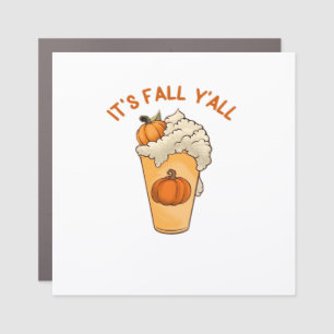 It’s Fall Y’all Classic Retro Car Magnet