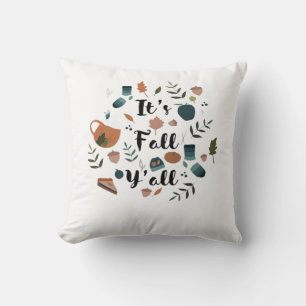 It’s Fall Y’all Classic Vintage Design Throw Pillow
