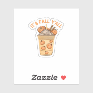It’s Fall Y’all Cool Retro Sticker