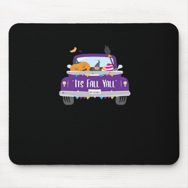 It’s Fall Y’all Cool Unique Look Mouse Pad (Front)