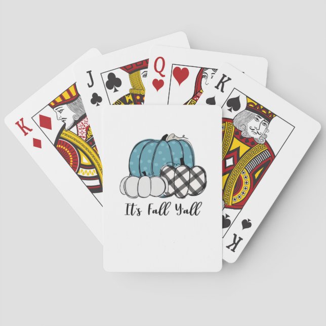 It’s Fall Y’all Cool Unique Poker Cards (Back)