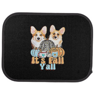 It’s Fall Y’all Corgis Unique Aesthetic Car Floor Mat