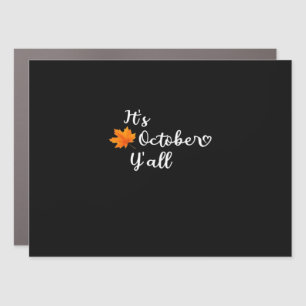 It’s Fall Y’all Cute Fall Vintage Style Car Magnet