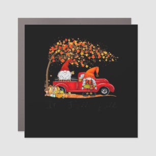 It’s Fall Y’all Cute Gnomes Tree Fall Leaves Car Magnet